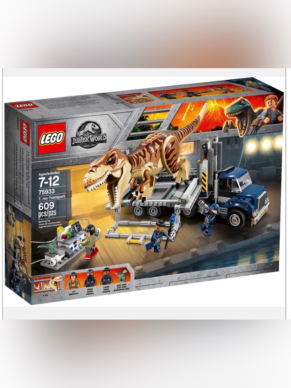 LEGO Jurassic World 75933 T Rex Transport Complete Set RETIRED RARE - Picture 1 of 11